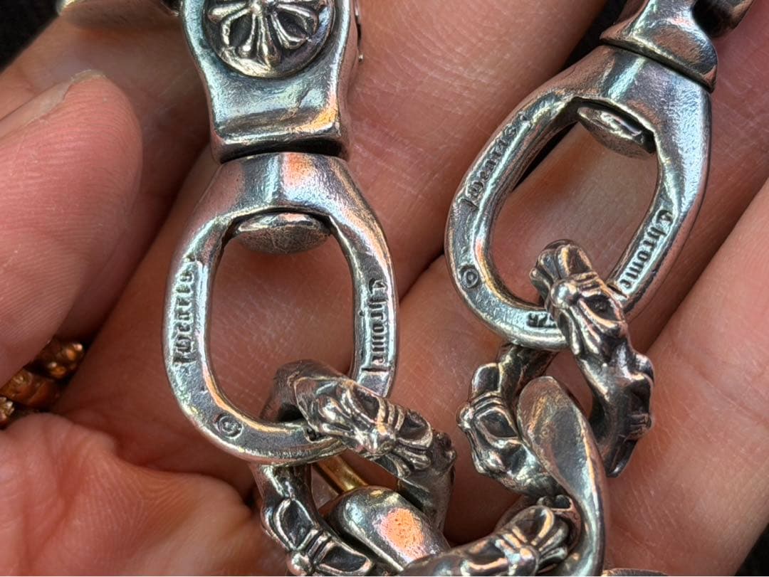 クロムハーツ FANCY SHORT 2クリップ ショート ウォレットチェーン