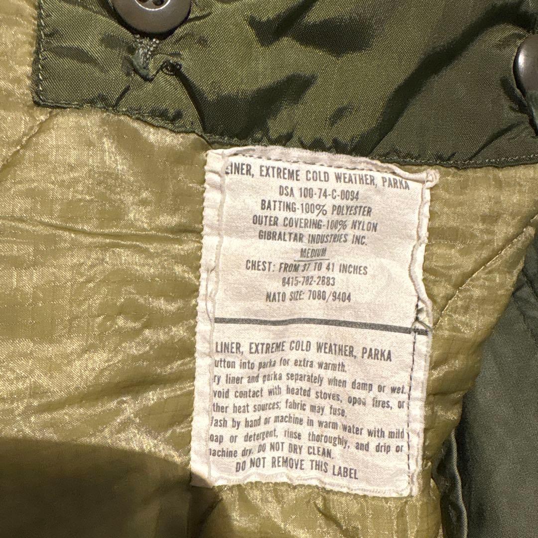 70s ライナー付/US ARMY M-65 FISHTAIL PARKA