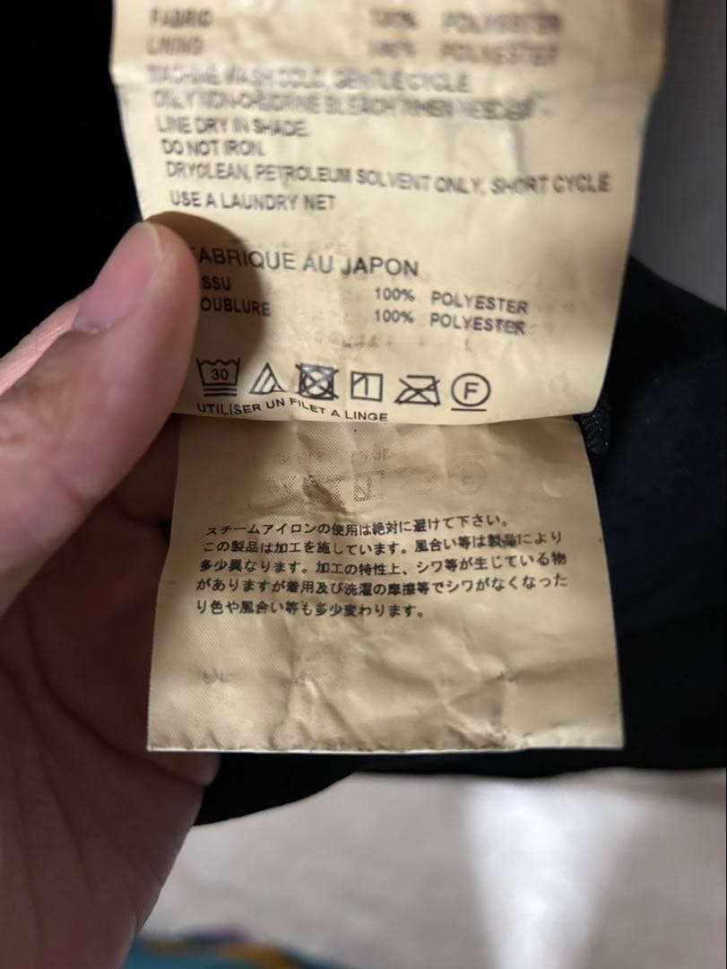 24SS ブラックコムデギャルソン オーバーサイズジャケット ポリエステル縮絨