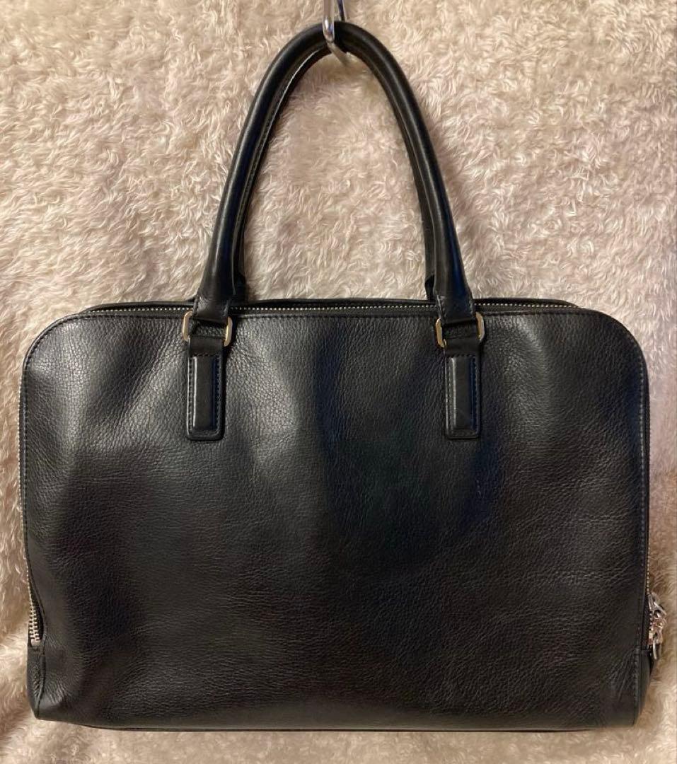 超美品✨ アニエスベー ビジネスバッグ オールレザー ブラック 南京錠 底鋲