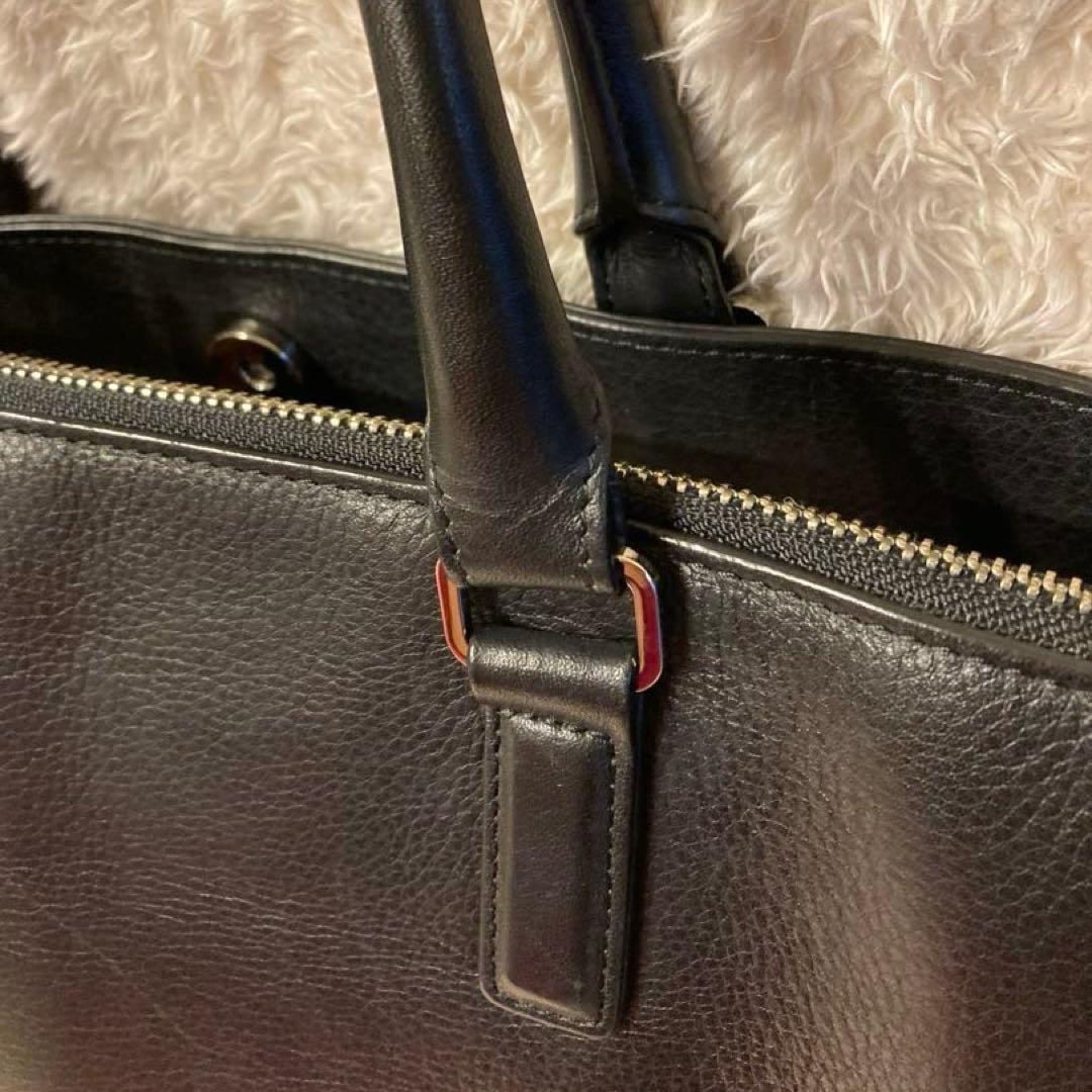 超美品✨ アニエスベー ビジネスバッグ オールレザー ブラック 南京錠 底鋲