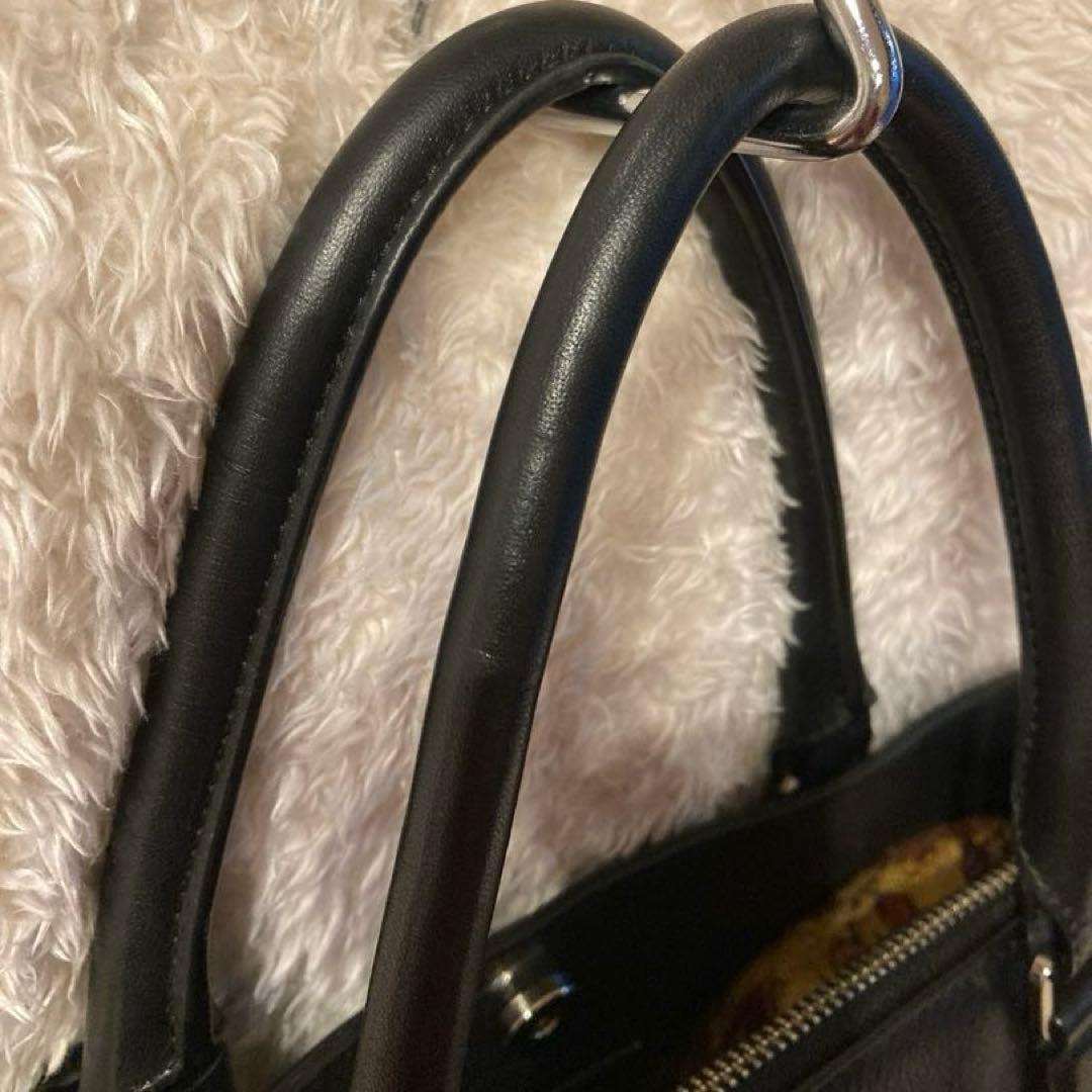 超美品✨ アニエスベー ビジネスバッグ オールレザー ブラック 南京錠 底鋲