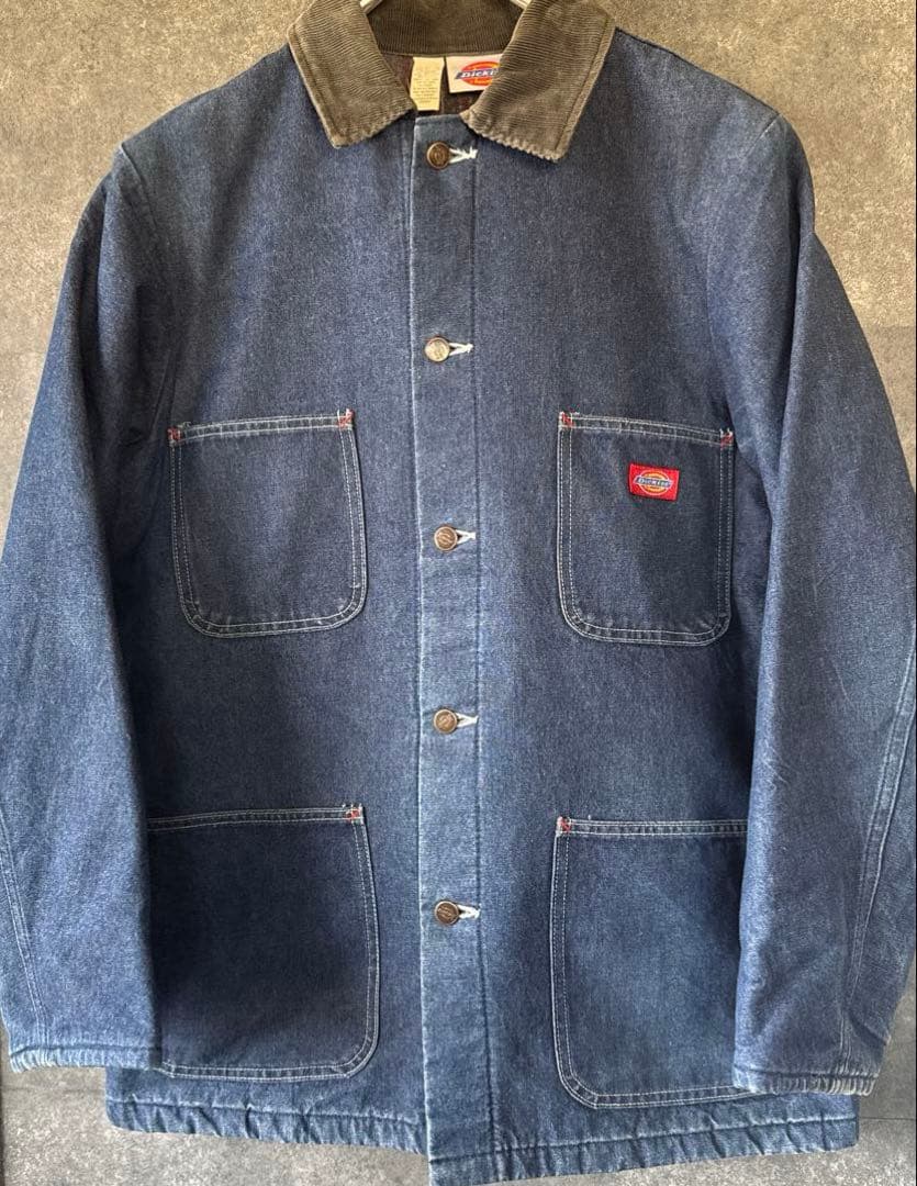 DICKIES ディッキーズ　デニムカバーオール 裏ブランケット　サイズ　38