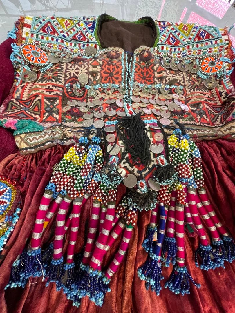 値下げ激レア！ビンテージ/アフガン民族衣装ドレス[YA]