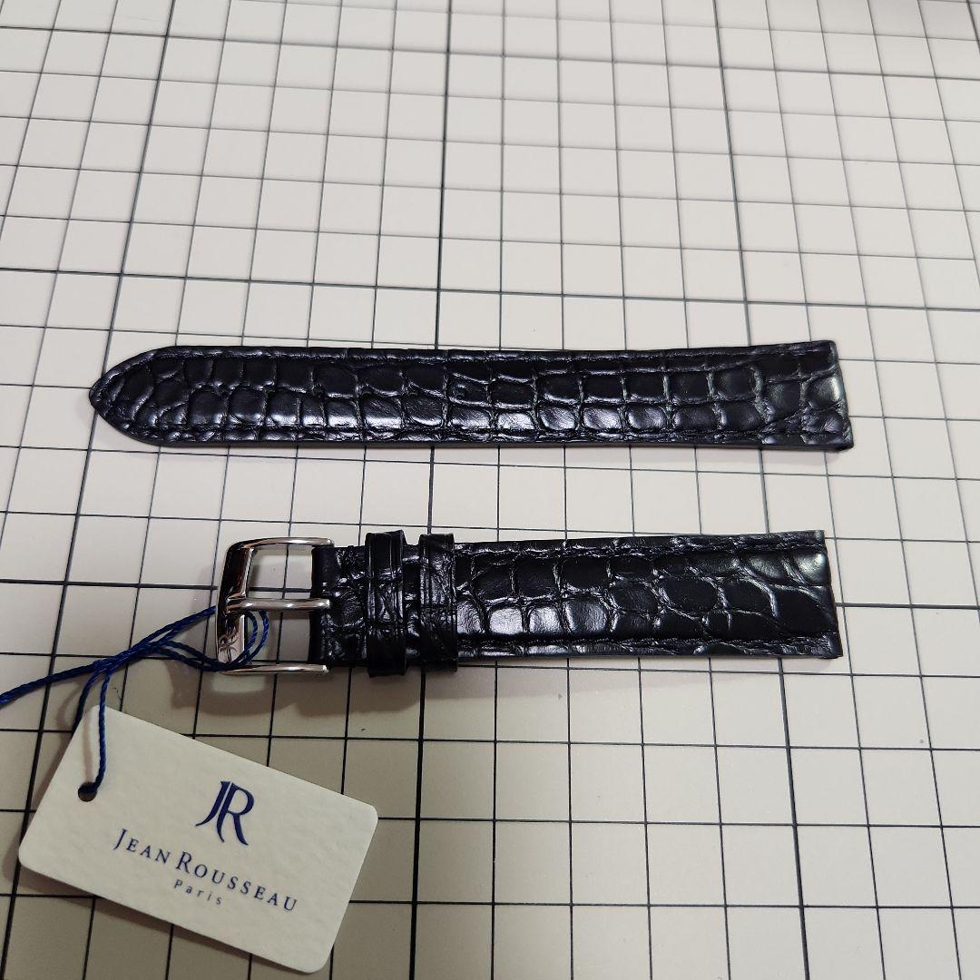 (新品未使用 大特価)ジャンルソー 既製品時計ベルト 18mm 黒③