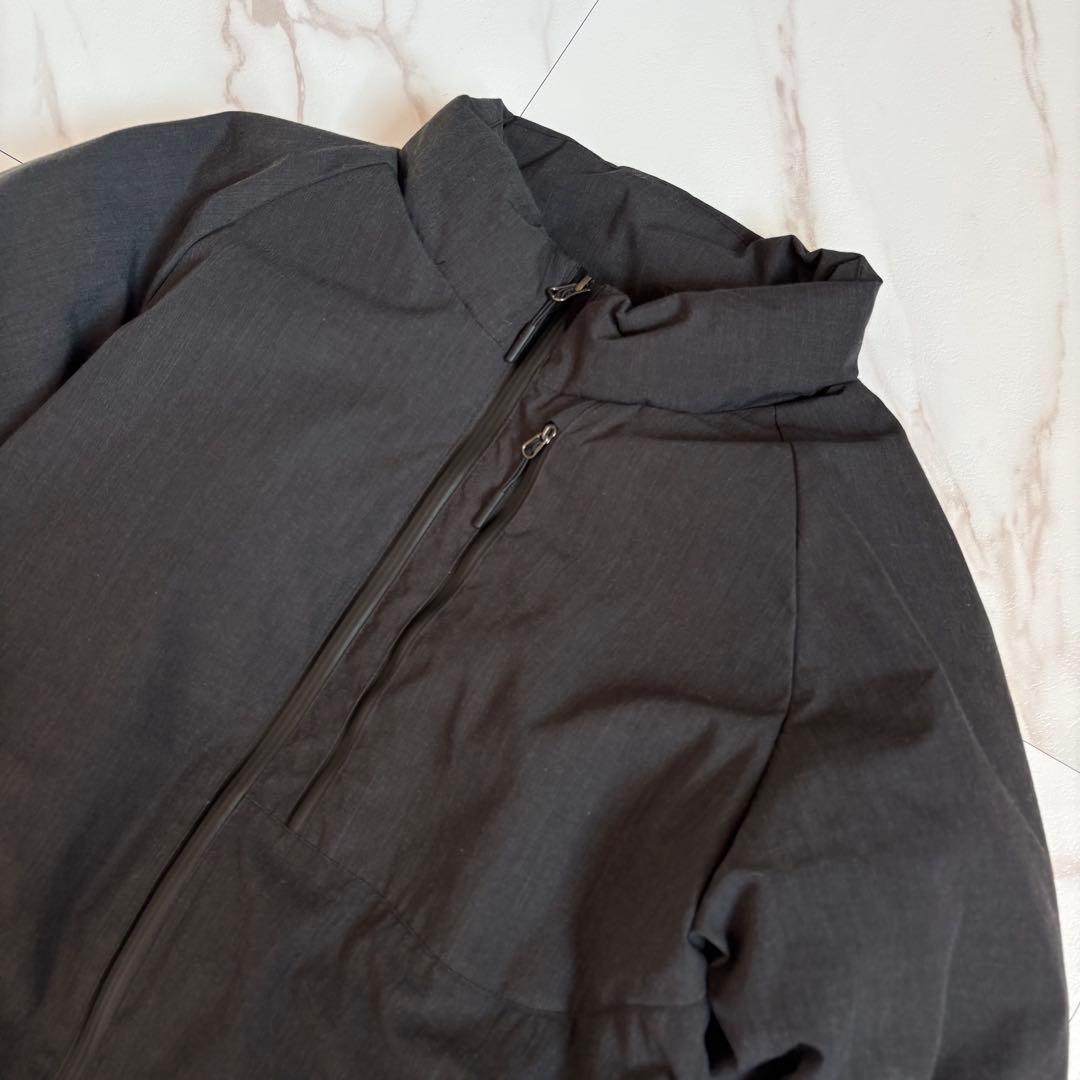 人気◆NANGA×ROCOCO 焚火 ダウンジャケット スタンドカラー グレー