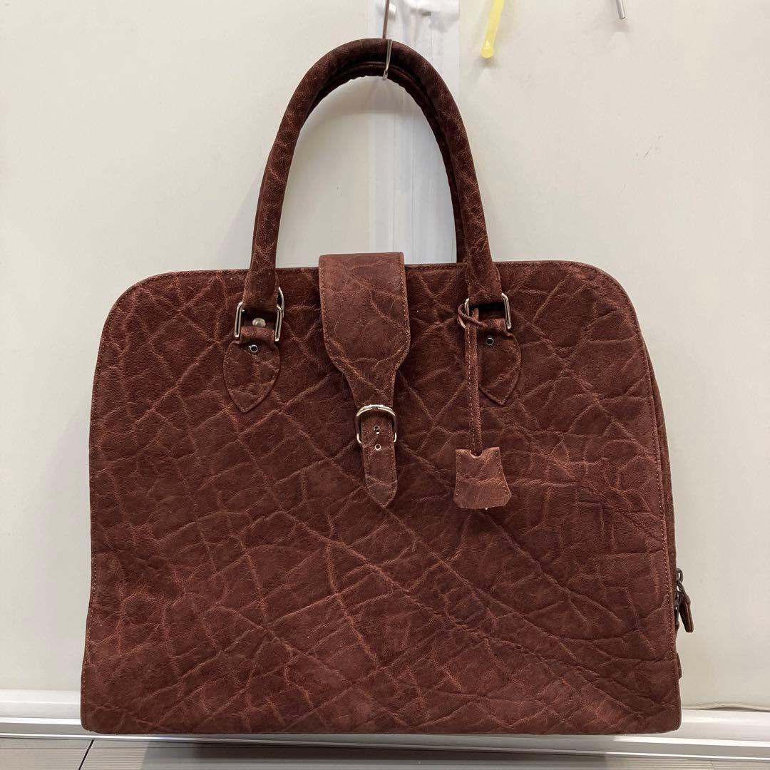 ハンドバッグ ビジネスバッグ ボストンバッグ レザー 象革 エレファント