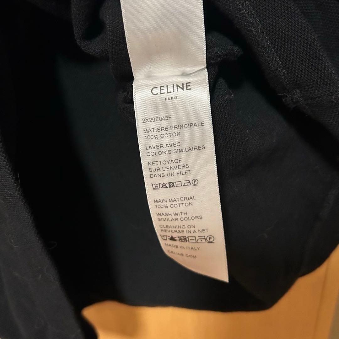 CELINE 23SS トリオンフ クロップド ポロシャツ コットンピケ