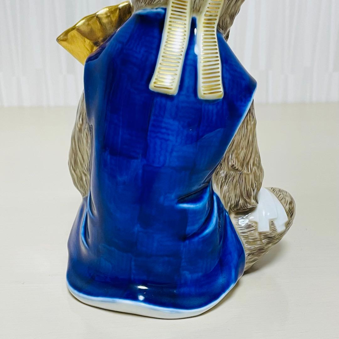 希少 レア 深川製磁 猿 サル 置物 フィギュリン 陶器製