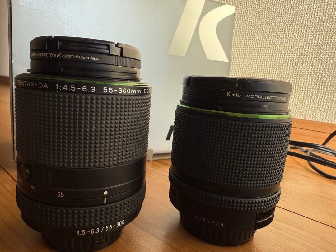 K-70レンズキット＋55-300mmF4.5-6.3ED PLM WR RE