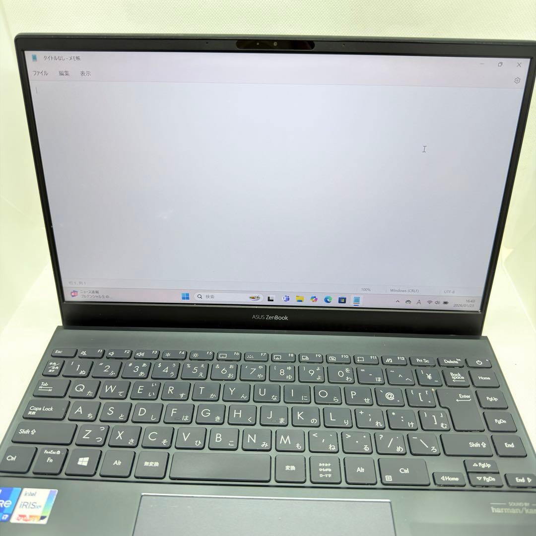 Windowsノート本体 ASUS ZenBook 13 UX325 i7 16GB SSD512GB