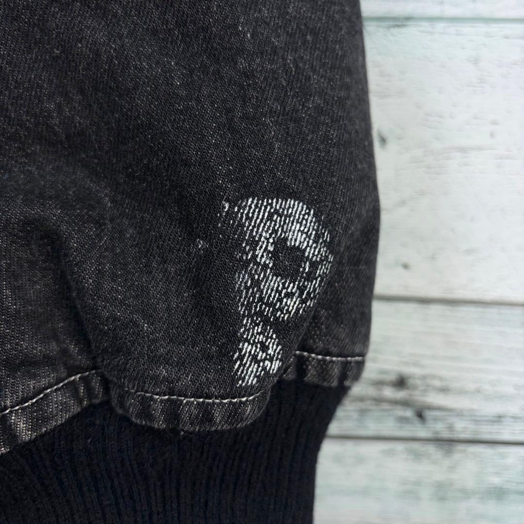 ☆希少☆ピンクハウス　MA-1中綿ジャケットブルゾン　バッグプリント　デニム