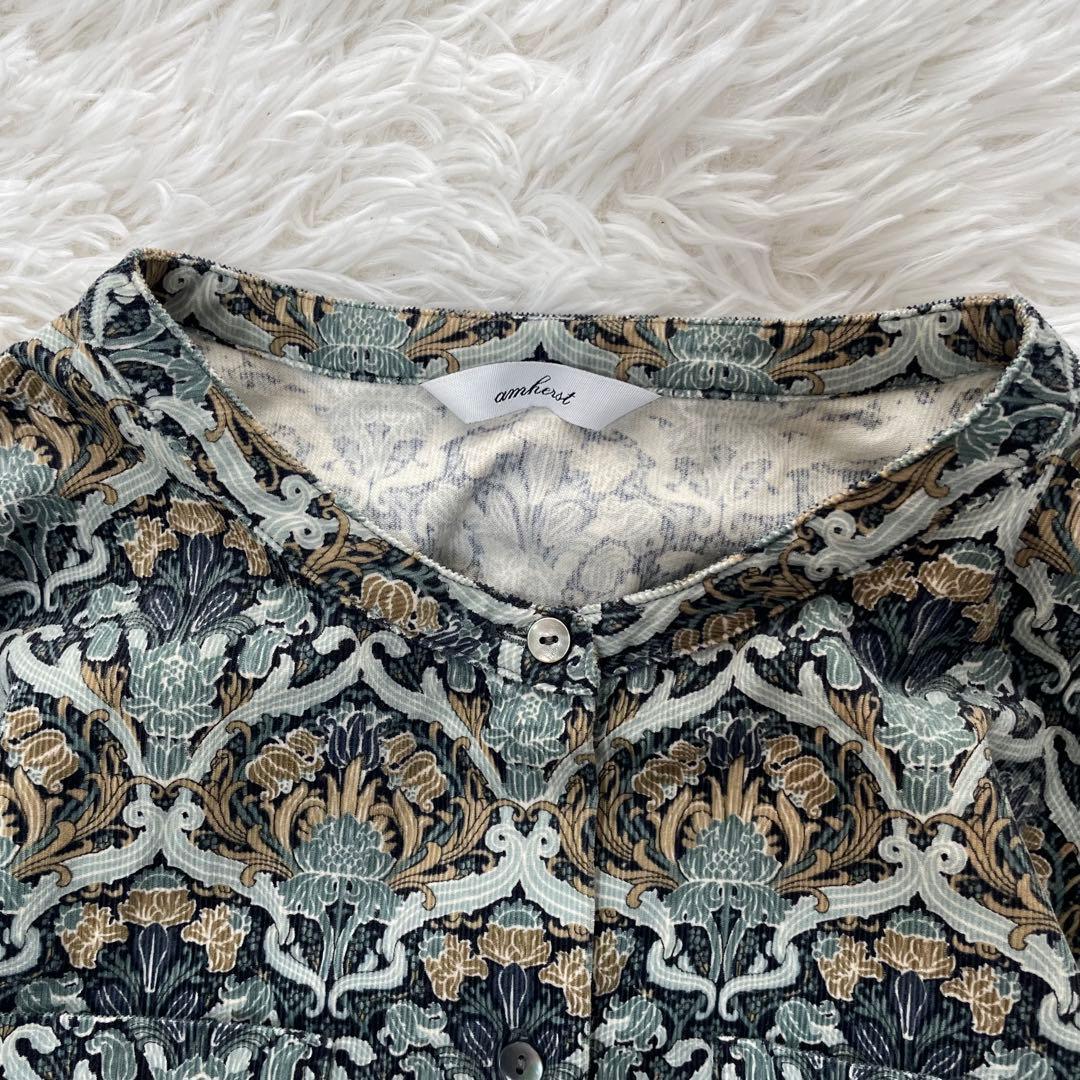 amherst リバティ　コーデュロイワンピース　フローリッシュ　長袖