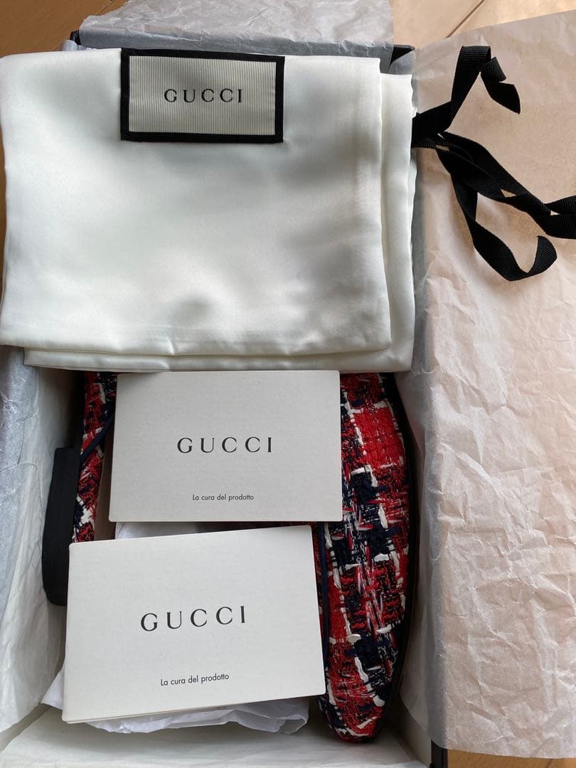 美品【GUCCI】ツイードスリッポン　24cm
