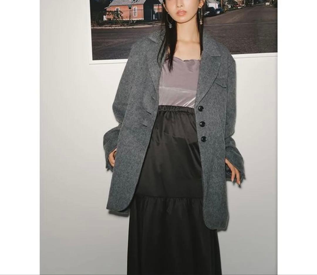 リリーブラウン　シャギーオーバージャケット