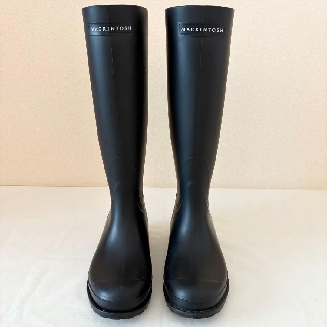 【定価3.85万円】MACKINTOSH レインブーツ 長靴 37 ブラック