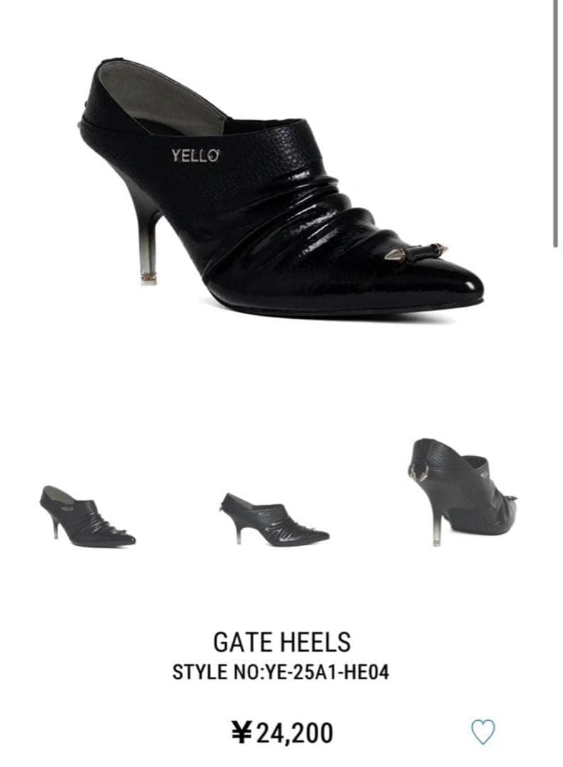 yello GATE HEELS ブラック xxl