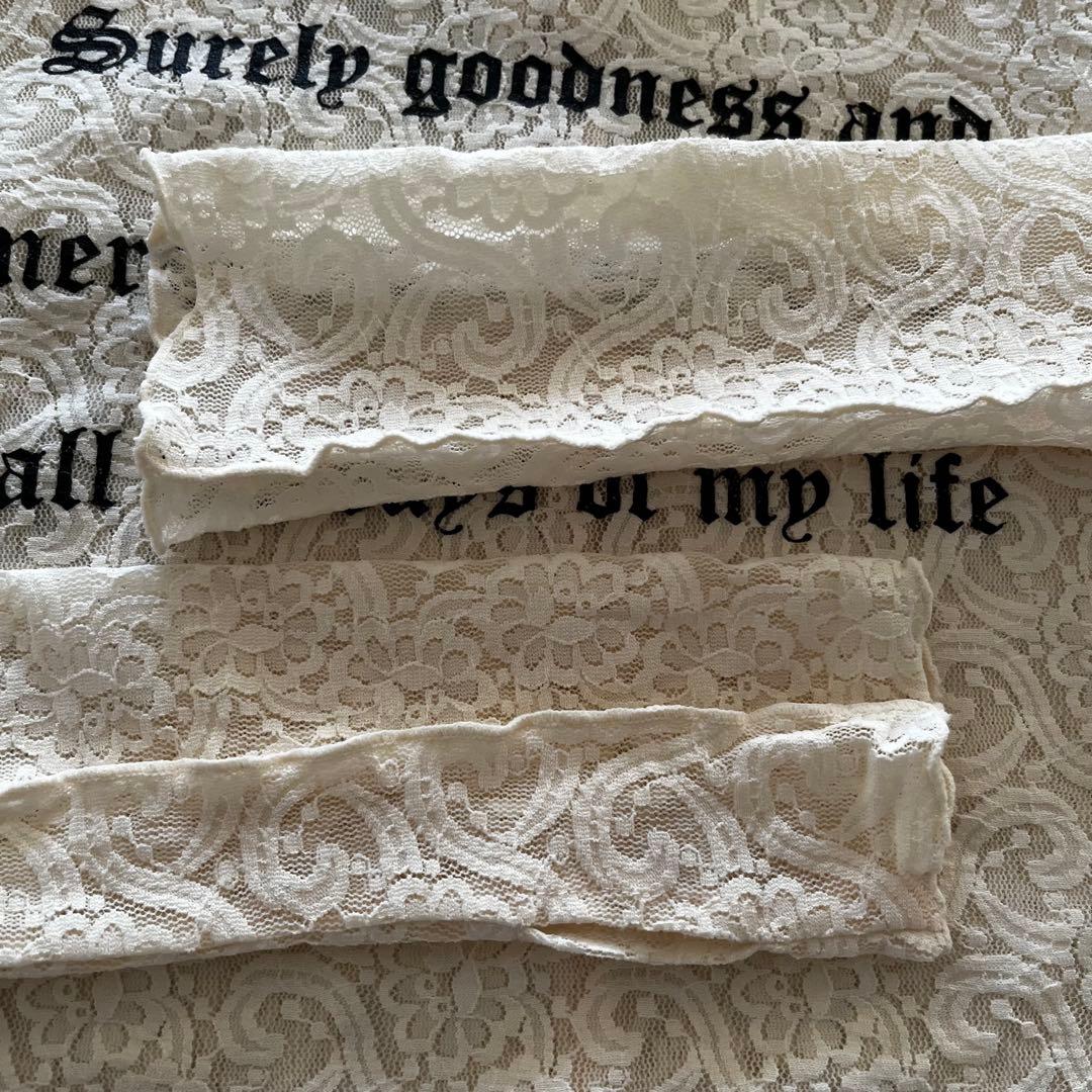 プランクプロジェクト　レースシアープリントカットソー　ホワイト　長袖　シースルー