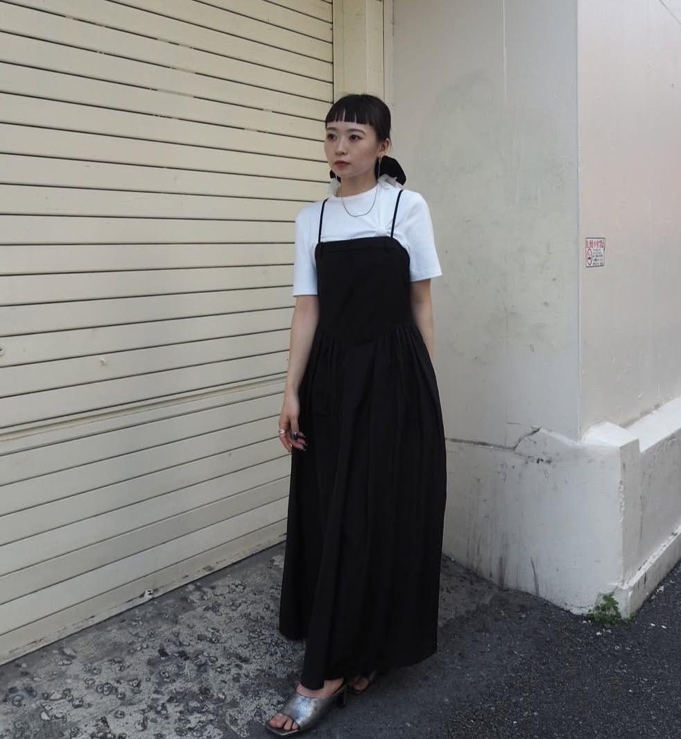 WAVE VEST WITH FLARE DRESS　AMERI vintage