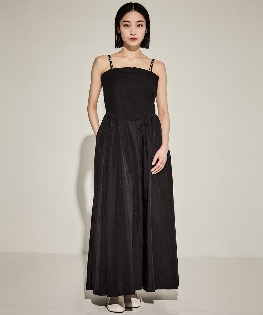 WAVE VEST WITH FLARE DRESS　AMERI vintage