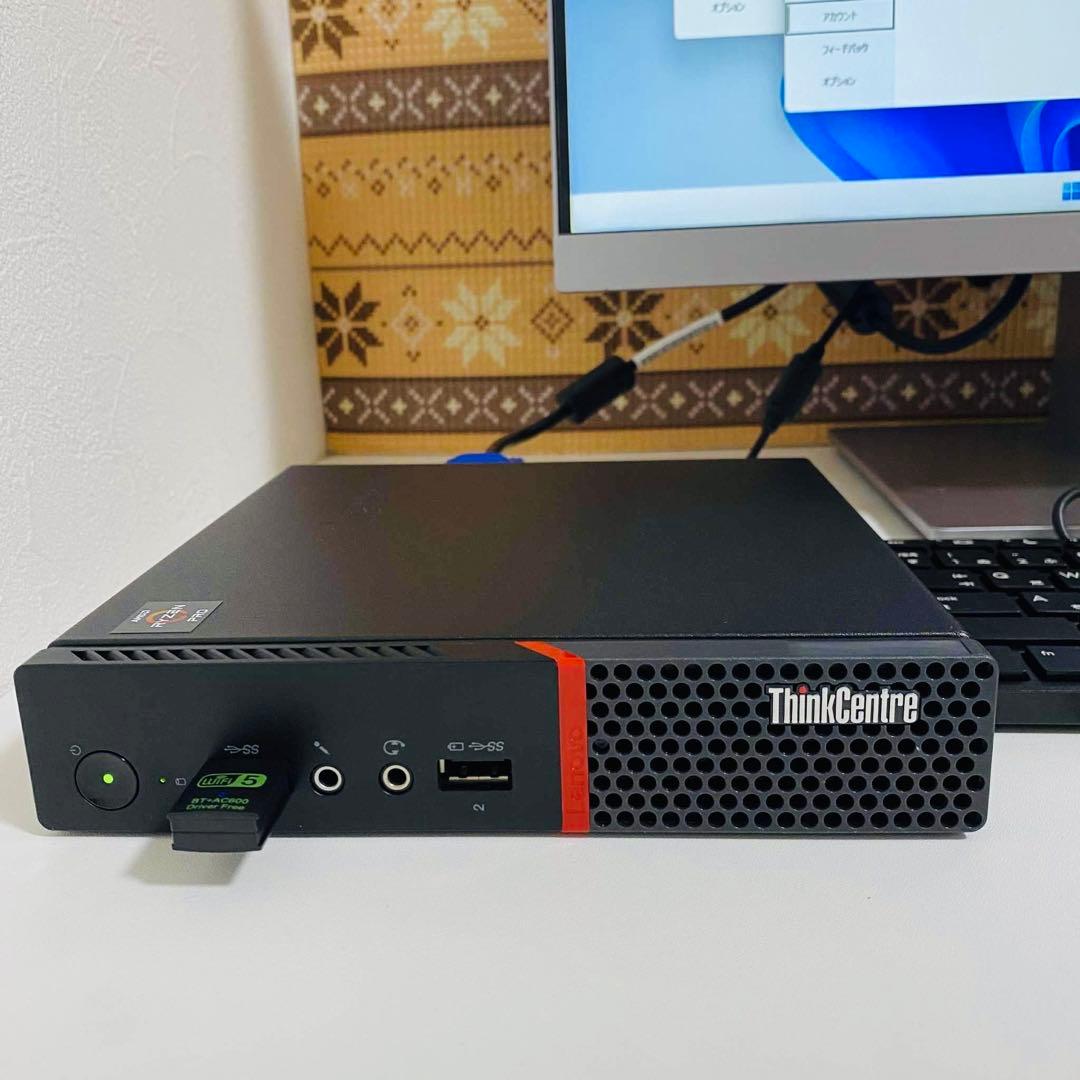 Y694 LENOVOデスクトップSSDサクサク動くWindows11オフィス付