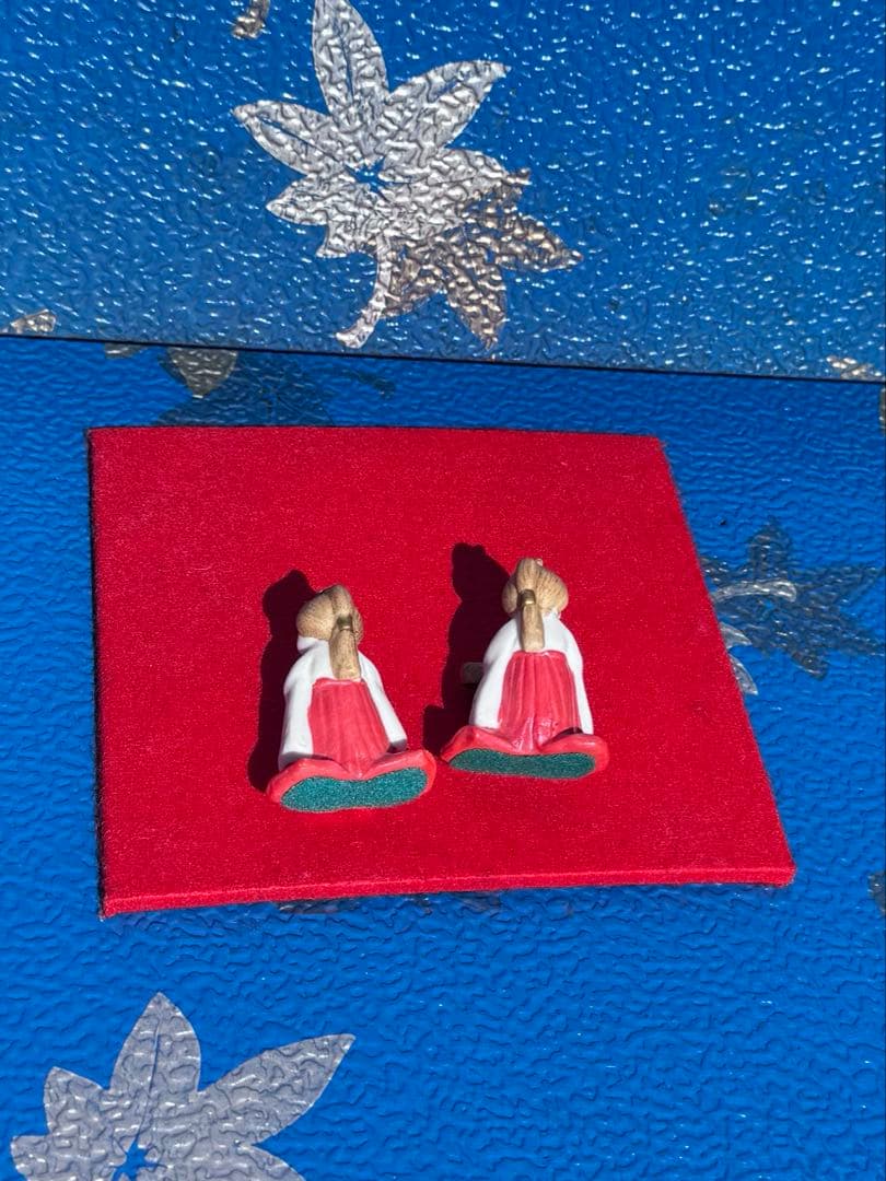 雛祭り 陶器製　雛人形　 セット 貝殻型