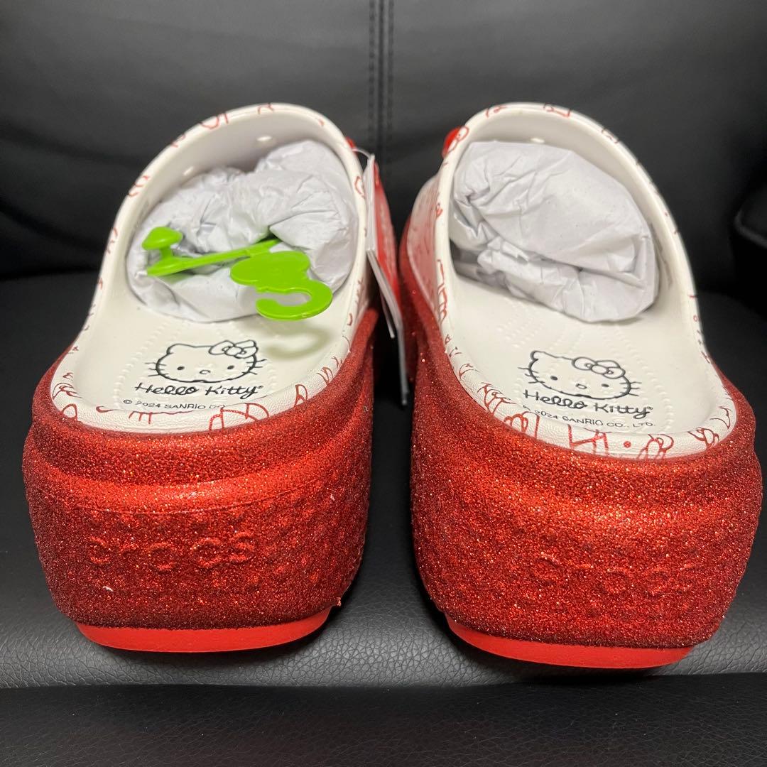新品 Hello Kitty × Crocs Stomp Slide 23cm
