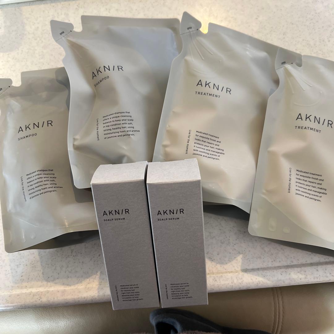 新品♡AKNI/R シャンプー・トリートメント・スカルプセラムセット