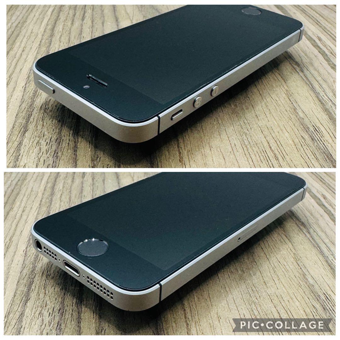 【美品】iPhoneSE スペースグレイ 16GB SIMフリー 新品大容量電池