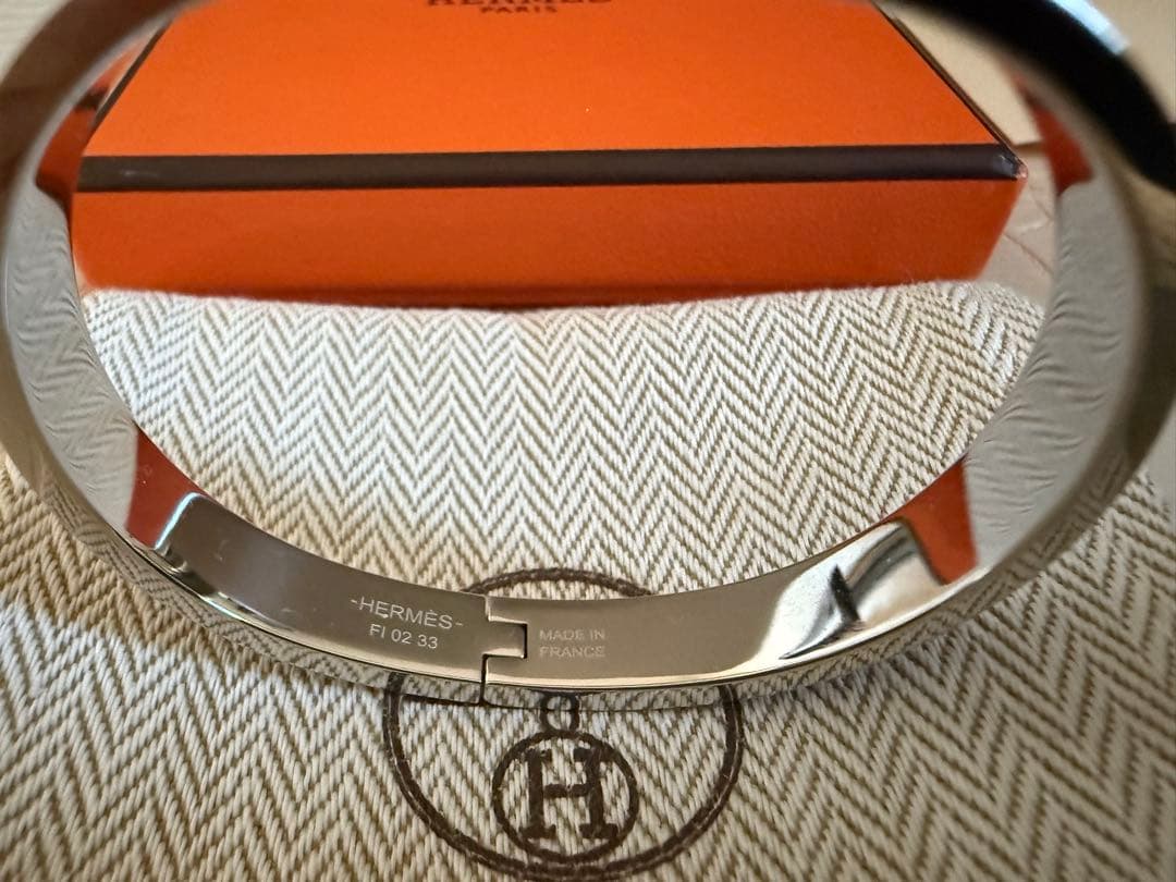 エルメス　ブレスレット 《ミニ・クリック/シェーヌ・ダンクル》　グレージュ