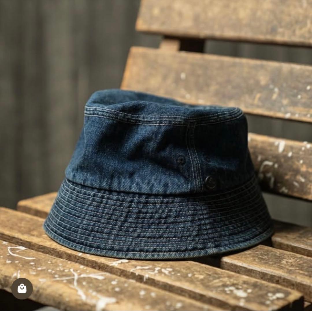 CPH×カワシマタカヒロ　別注　フルバケットハットデニム　キネマ　kinema