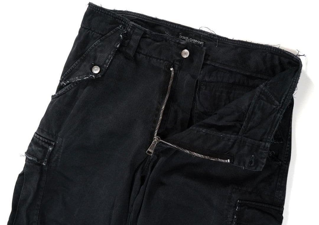 イタリア製 00s DOLCE & GABBANA ダブルジップ カーゴパンツ