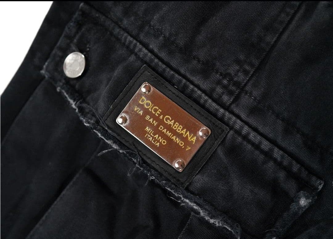 イタリア製 00s DOLCE & GABBANA ダブルジップ カーゴパンツ