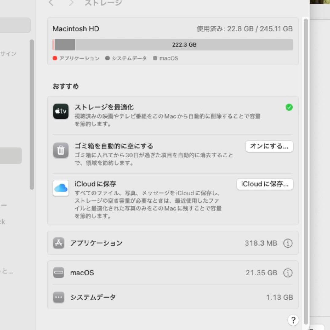 【匿名即日発送】 Mac mini M1 8GB 256GB