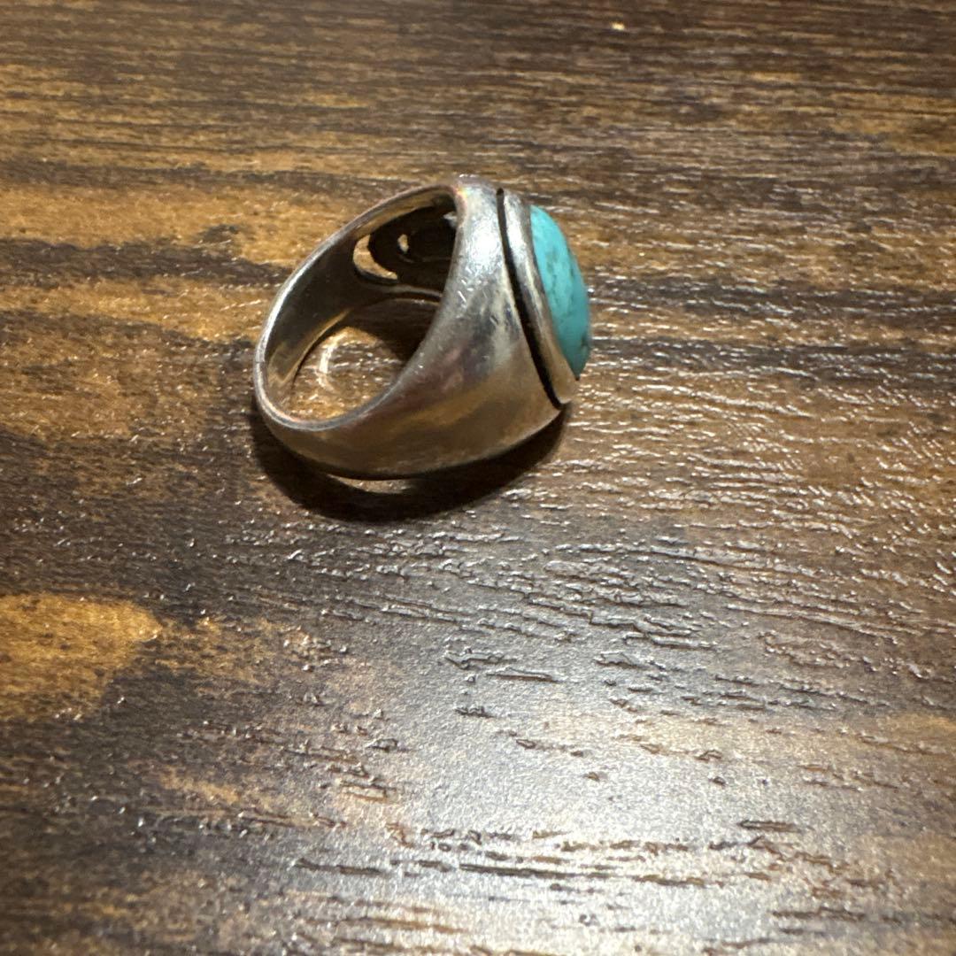 ターコイズ シルバー925 リング　インディアンジュエリー