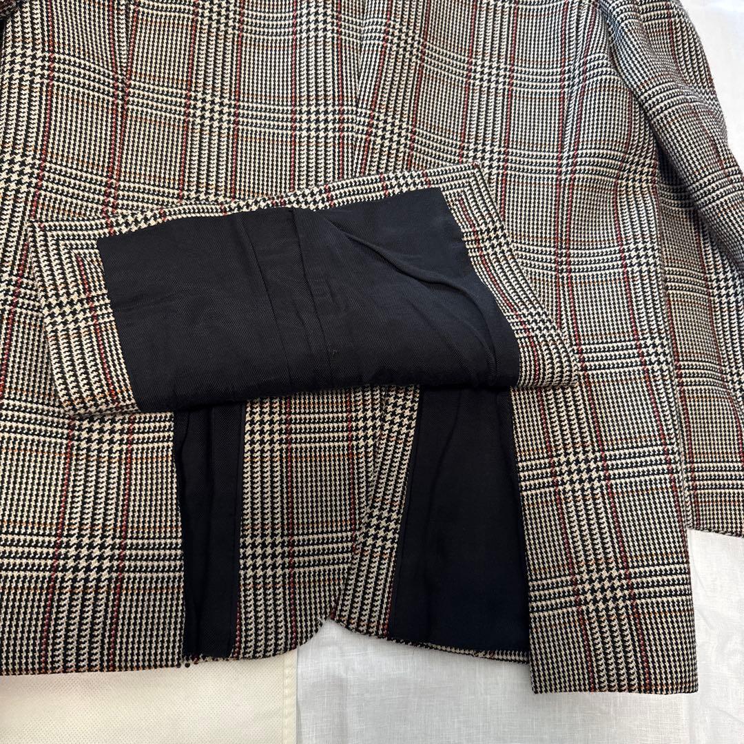 美品ステラマッカートニー チェックテーラードジャケット 薄手コートアウター