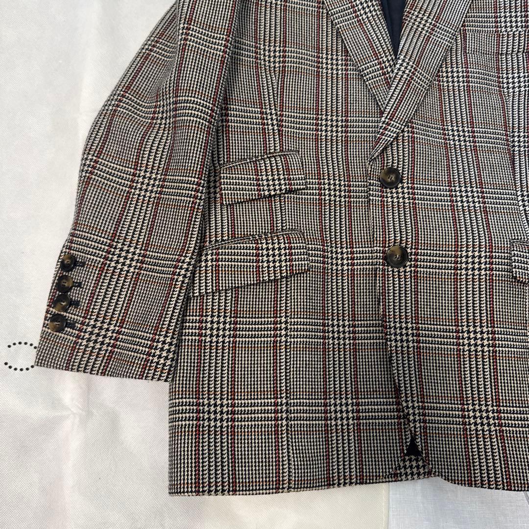 美品ステラマッカートニー チェックテーラードジャケット 薄手コートアウター