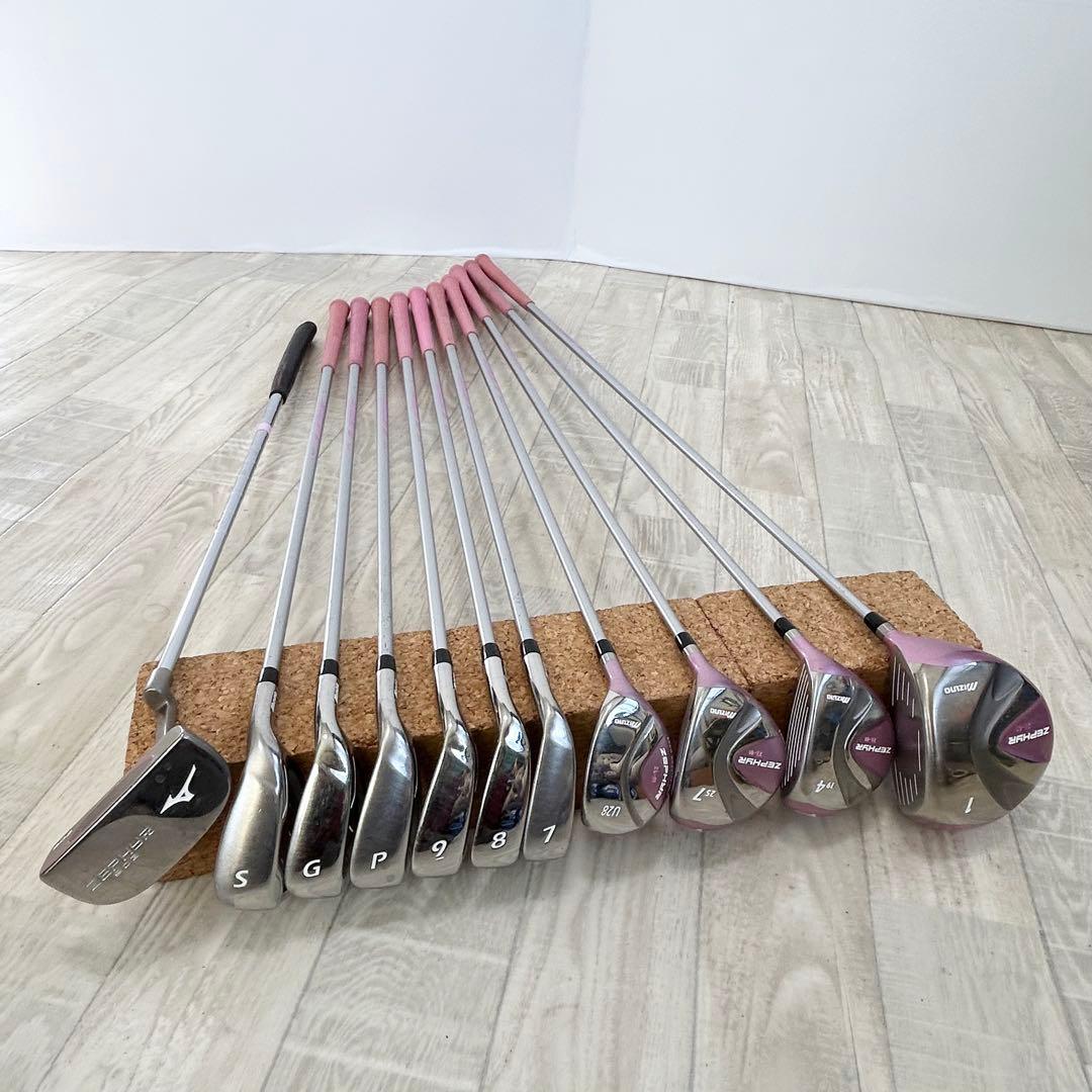 レディースゴルフ　MIZUNO ZEPHYR ZL-01 11本 レインカバー付