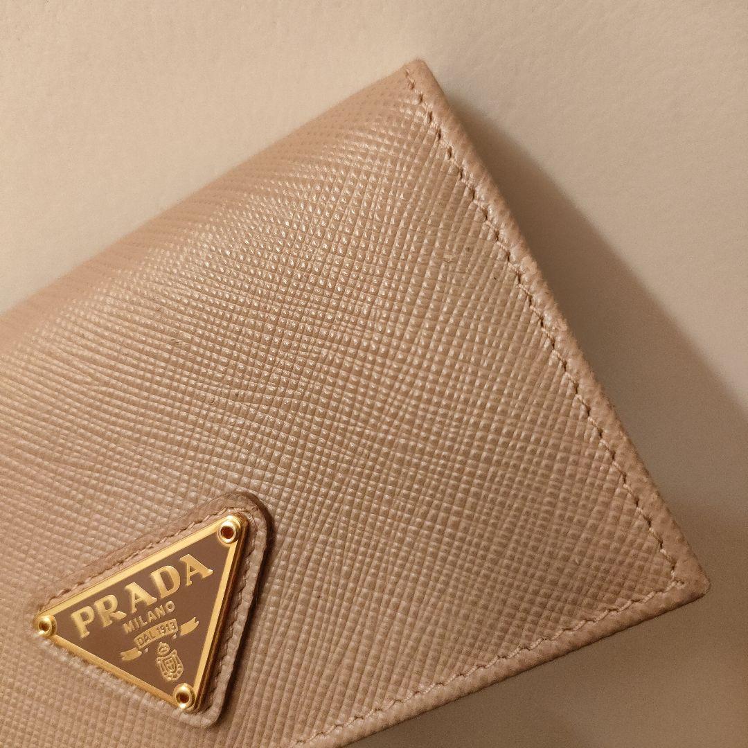 PRADA　名刺入れ　プラダ サフィアーノレザー　カードケース