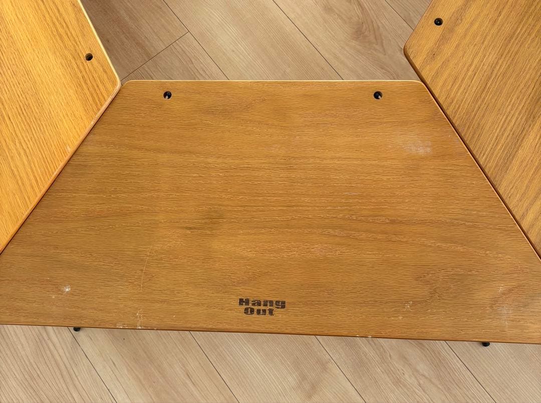 【みん】HangOut FRT アーチテーブル ウッドトップ 6個入り