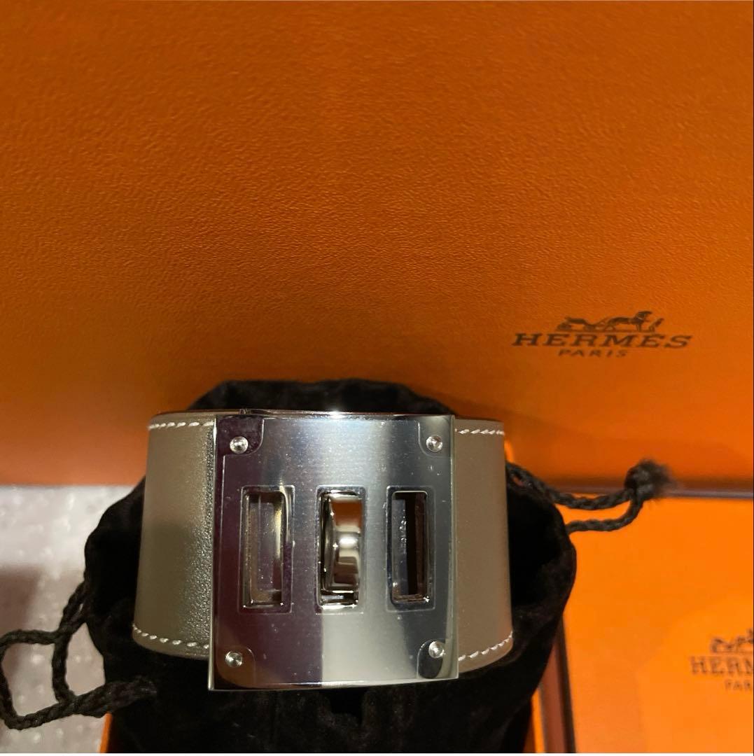 エルメスケリードッグ　ブラウン　バングル