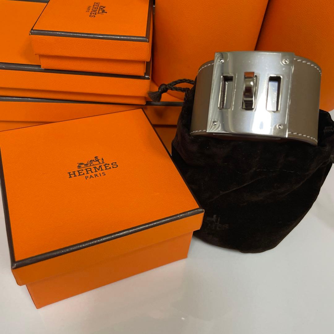 エルメスケリードッグ　ブラウン　バングル