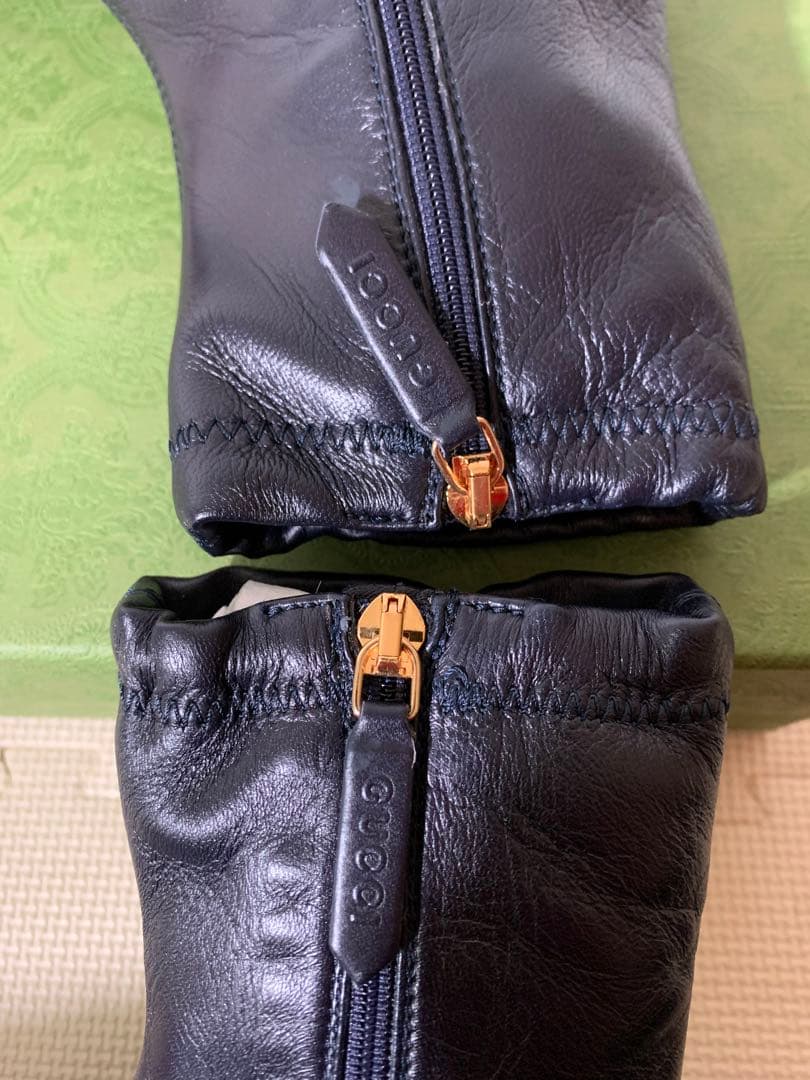 新品未使用　GUCCI バイカラーアンクルブーツ