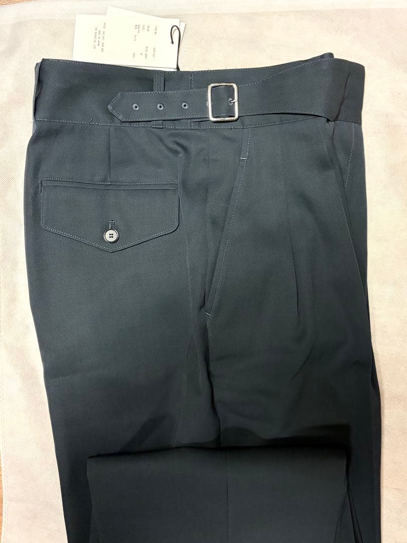 The CLASIK GURKHA TROUSER 黒緑46 M
