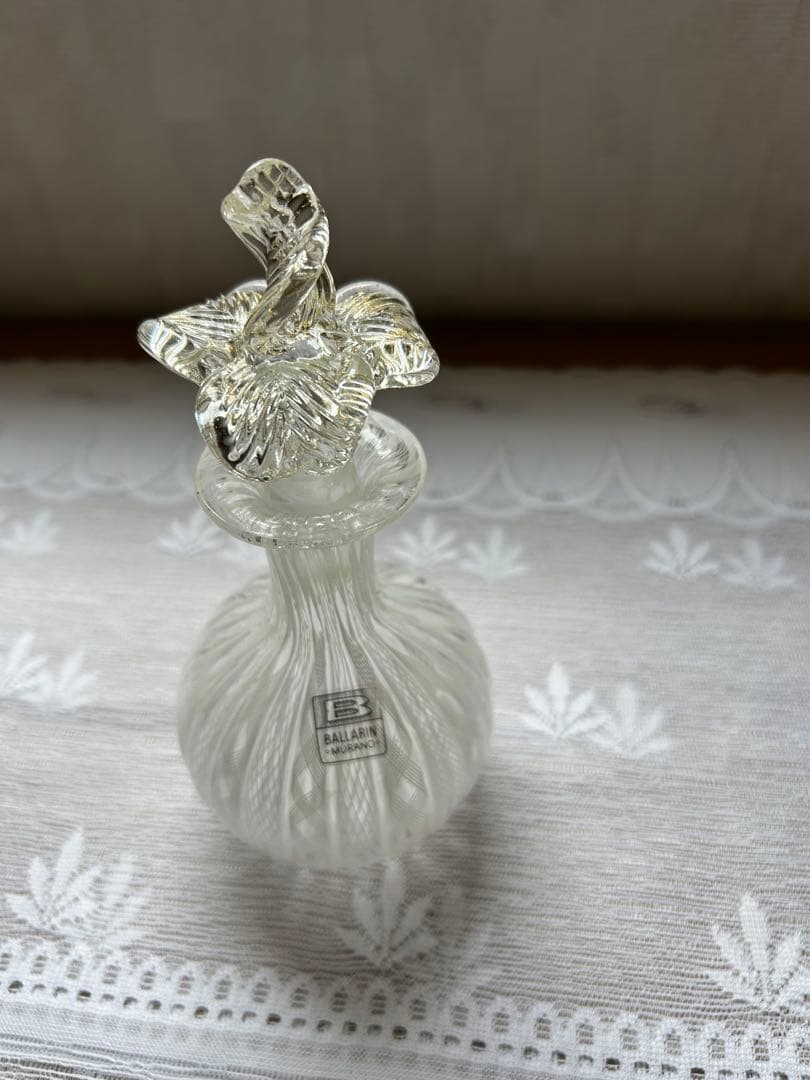 専用　ヴェネチアンガラス ムラーノガラス レース BALLARIN 香水瓶