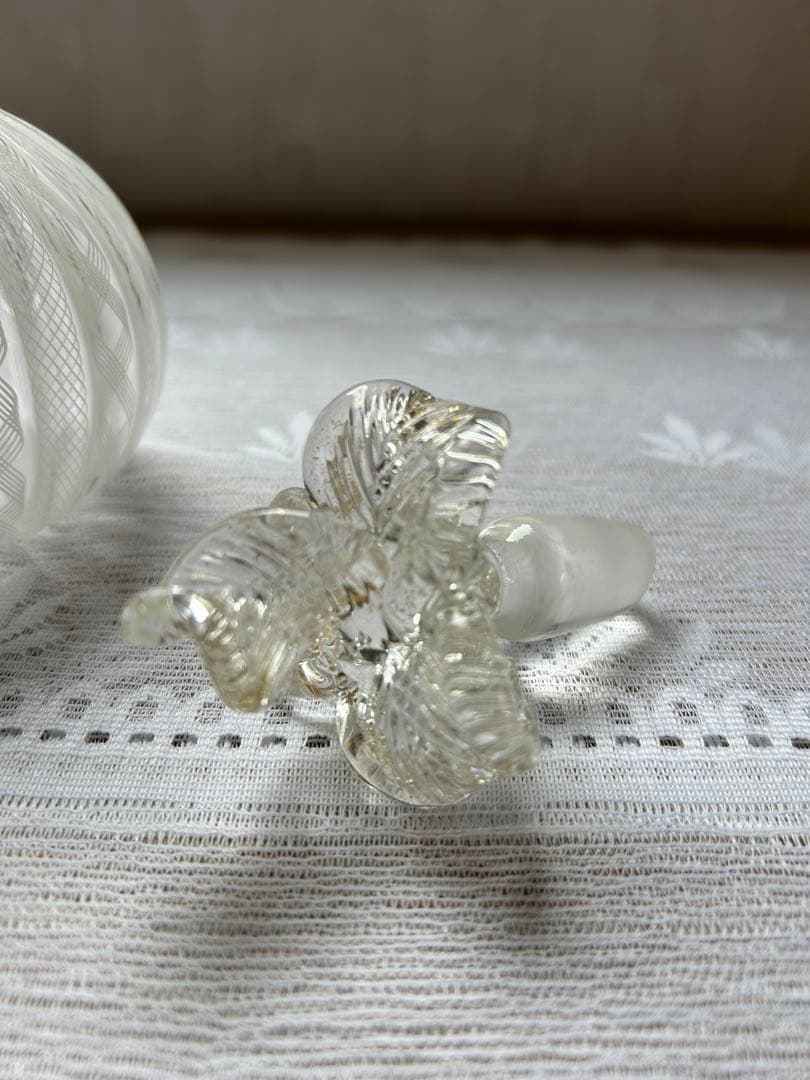 専用　ヴェネチアンガラス ムラーノガラス レース BALLARIN 香水瓶