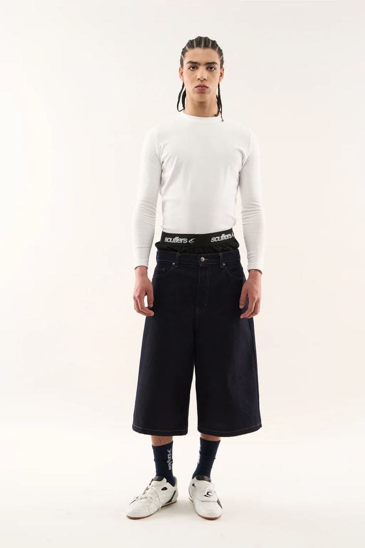 scuffers JUMBO DARK BLUE SHORTSジョーツサイズ40