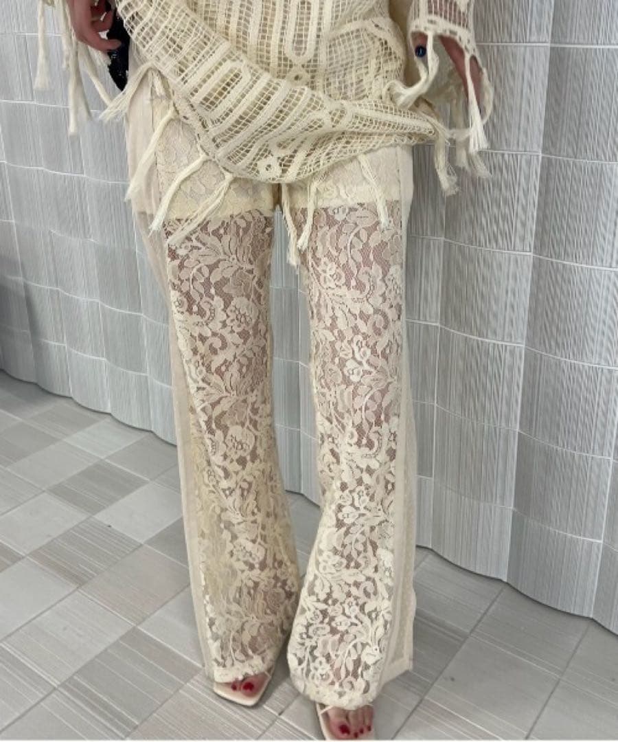パンツ MEDI LINGERIE LIKE LACE PANTS