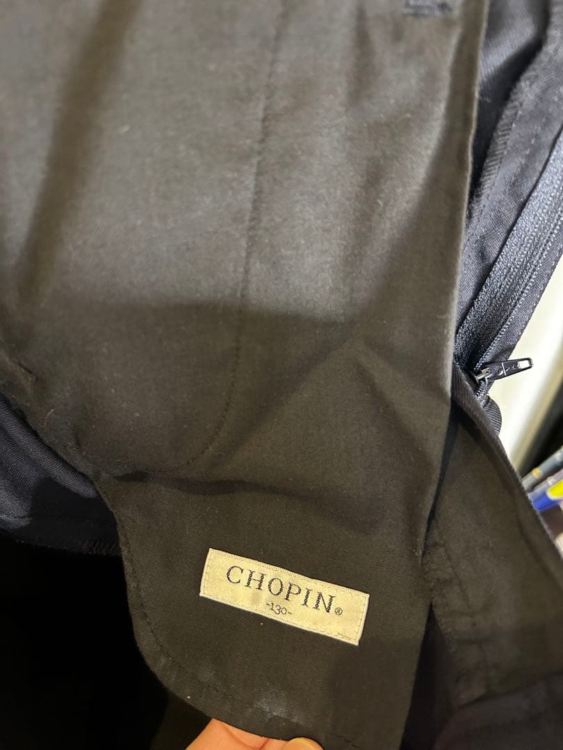 ⭐*︎様 CHOPINフォーマル ウール100%130cm男の子スーツ 濃紺(受