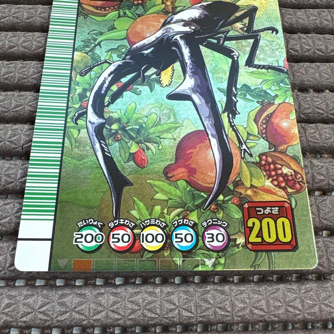 希少 美品 ムシキング マンディブラリスフタマタクワガタ 5周年 緑バーコード